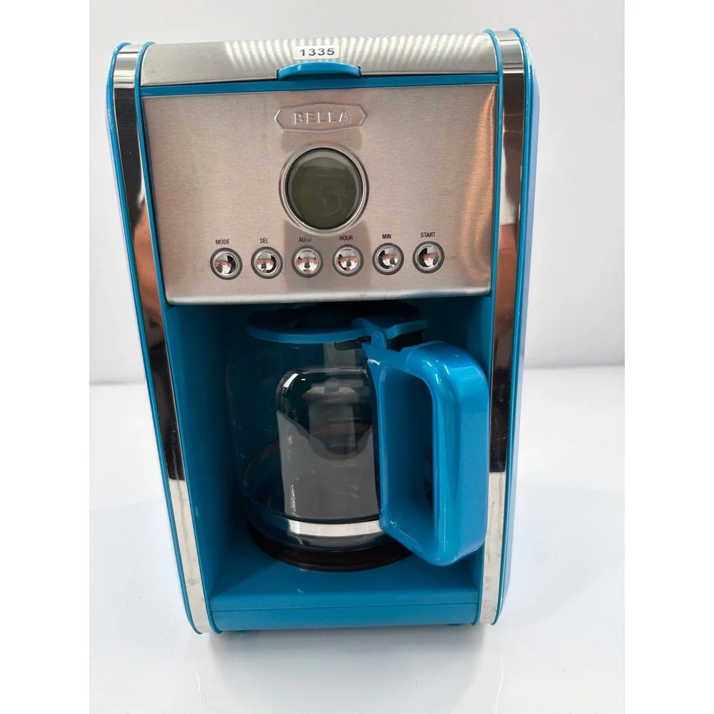 Bella Dots Collection 12 Cup Programmable Coffee Maker Blue CM4282-A 13951